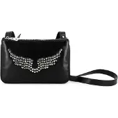 Zadig & Voltaire Meisjes Zwarte Wings tas (OSFA), Casual, Polyurethaan, kinderkleding X60881
