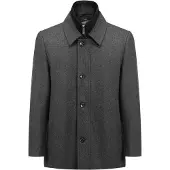 Allthemen Heren Jas - Dubbele Rits en Standkraag Jas - 3XL