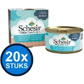 Schesir 20x - Kitten Care 3-12 - Kattenvoer - Gelei in blik - Tonijn & Aloe - 85g