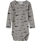 Name it Rompertje/body 'NBMWang' saffier / donkerblauw / donkerbruin / greige