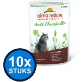 Almo Nature 10x Holistic - Kattenvoer Natvoer Maaltijdzakje - Anti-Haarbal - Rund - 70g