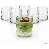 MamboCat Set van 6 MATCHA-drinkglazen van 360 ml met golvend ontwerp – 3000490