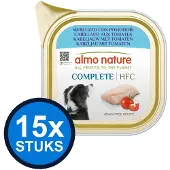 Almo Nature 15x HFC dog alu complete kabeljauw&tomaten 150gr