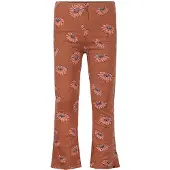 Koko Noko flared gebloemde legging - bruin Meisjes Stretchkatoen Bloemen - maat 134