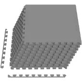 vidaXL Zwembadbodem beschermmat, 50 stuks, grijs, 18 m², EVA-schuim