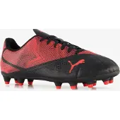Puma RAPID FG/AG Jr Unisex Sportschoenen - Black-Ultra Red