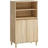 vidaXL Highboard Sonoma Eiken 60 x 36 x 110 cm Bewerkt hout