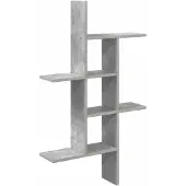 vidaXL Wandplank Betongrijs 61 x 15 x 102 cm Bewerkt hout