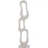 Ptmd Camare Beige Casted Alu Abstract Open Statue S