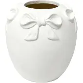 Clayre & Eef Vaas Wit Terracotta