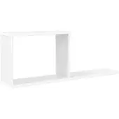vidaXL Zwevende schappen Wit 80 x 15 x 30 cm Bewerkt hout