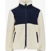Unsigned jongens teddy tussenjas wit blauw maat 140