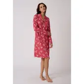 Damart - Thermolactyl nachthemd met knoopsluiting - Dames - Roze - 46-48 (L)