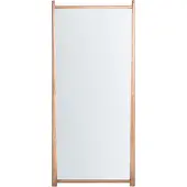 Beliani CANET - Wandspiegel - Lichtbruin - Paulowniahout