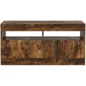 vidaXL LED-TV-kast, rook eikenhout, houtvezel