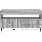 vidaXL LED-TV-kast HAARLEM, 81 x 35 x 43 cm, Sonoma-grijs