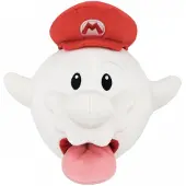 Sanei Super Mario pluche figuur, Boo, Mario, 21 cm