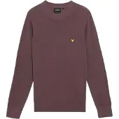 Lyle & Scott Heren Geribde Raglan Trui (Espresso)