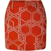 Puma Geometrische golfskort voor dames (Rood)