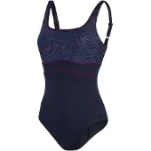 Speedo Dames/Dames Eclips Eéndelig Zwempak (Zwart/Paars)
