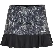 Diadora Abstracte tennisrok voor dames (Zwart)