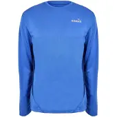 Diadora Heren T-shirt met lange mouwen en X Run-logo (Perzisch Blauw)