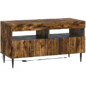 vidaXL LED tv-meubel ZWOLLE 81 x 35 x 43 cm Gerookt eiken Bewerkt hout
