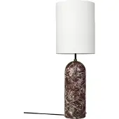 Gubi Gravity XL vloerlamp Maroon marble-white