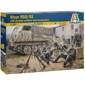 Italeri Modelbouwpakket Militaire voertuigen - 6549 Steyr RSO/01 with German Soldiers Plastic - 1:35 - Modelbouw