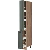 Vicco Apotheekkast Fame-Line Groen-Goud Landhuis/Goudkleurig Eiken 20 cm, Model 61662