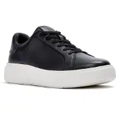 FitFlop Women RTG Leather Lace Up Trainers Black-Schoenmaat 42