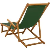 vidaXL Opvouwbare zonnebed 2 pcs 3 Positie Massief Eucalyptus Hout