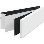 vidaXL Opbergbank inklapbaar PVC wit