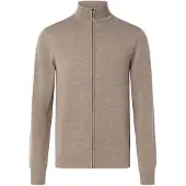 JOOP! Gebreid vest 'Davis' beige gemêleerd