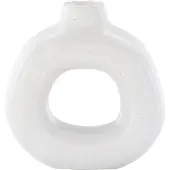 Nest of Nora Kandelaar kaarsenhouder steengoed - 13 cm - Wit
