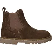 Shoesme suède enkelboots met profielzool - kaki Groen - maat 30