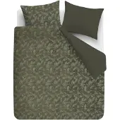 Rivièra Maison Dekbedovertrek Sanu Olive Green Velvet-200 x 200 / 220 cm | 2-Persoons