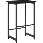 vidaXL Barkruk, zwart, eikenlook, 40 x 32 x 74 cm, houtvezel