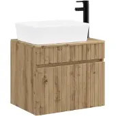 vidaXL Badkamermeubel Set Artisanaal eiken Bewerkt hout