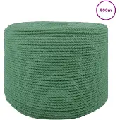 vidaXL Katoenen Touw 6 mm 500 m Groen 100% katoen