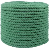 vidaXL Katoenen Touw 10 mm 100 m Groen 100% katoen