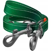 Waudog Verstelbare Nylon Hondensnoer, Reflecterend, Groen, M, 3m
