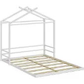 VitaliSpa vloerbed Roofy, Wit, 140x200