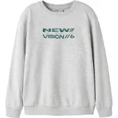 Name it Sweatshirt 'NKMLAZARUS' lichtblauw / lichtgrijs / donkergroen / rood