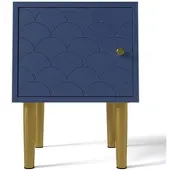 MODFU - Nachtkastje - Marineblauw - Spaanplaat - Metaal