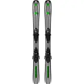 Salomon - Packs (ski's & bindingen) - Départ. First + C5 GW 2027 voor Unisex - Kindermaat 123 cm - Zwart