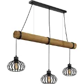 Globo 3-lichts hanglamp Caldwell eettafel