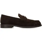 Manfield Bruine suède loafers | Maat 41