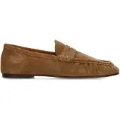Manfield Cognac suède loafers | Maat 42