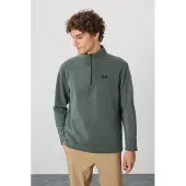 Tommy Life Heren Pluche Half-Zip Sweatshirt